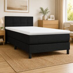 Box Spring Bed with Pocket Mattress, King Single Dimensions 106x203 cm