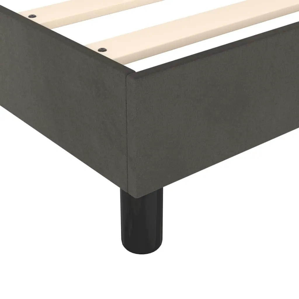 Box Spring Bed Pocket Spring Mattress Adjustable Headboard Queen Size 153x203cm Grey Velvet