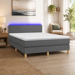 Modern Queen Box Spring Bed with Pocket Spring Mattress
