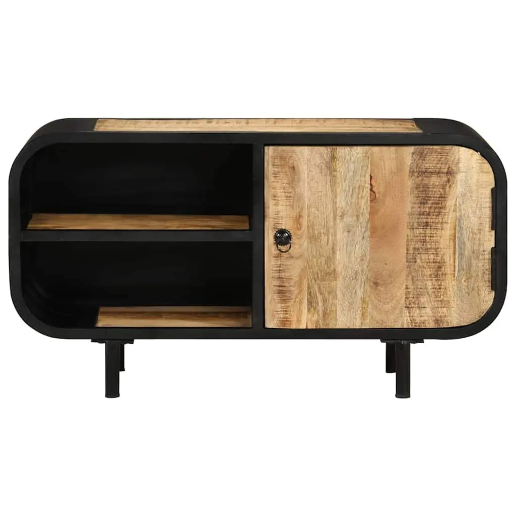 TV Cabinet Industrial Style Brown Wooden Storage Unit 90x30x48 cm