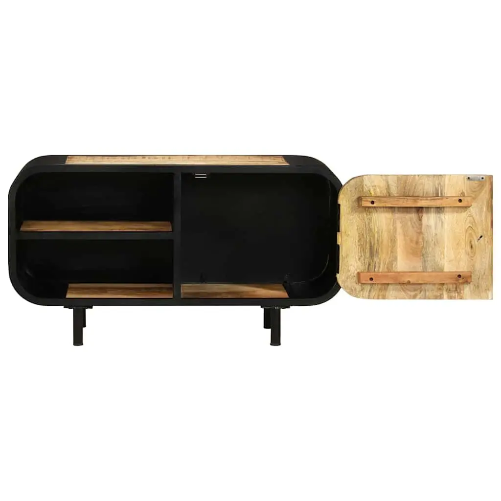 TV Cabinet Industrial Style Brown Wooden Storage Unit 90x30x48 cm