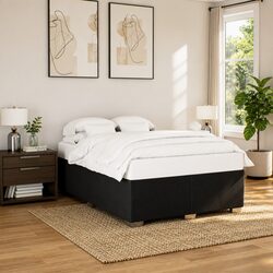 Functional Box Spring Bed with Pocket Mattress and Slatted Frame