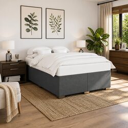 Queen Box Spring Bed with Removable Pocket Spring Mattress