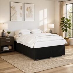 Box Spring Bed with Pocket Spring Mattress - Queen Size