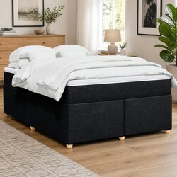 Queen Box Spring Bed Featuring Pocket Spring Mattress
