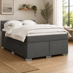 Queen Box Spring Bed with Pocket Spring Mattress and Frame