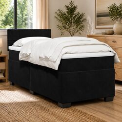 King Single Box Spring Bed with Pocket Sprung Mattress