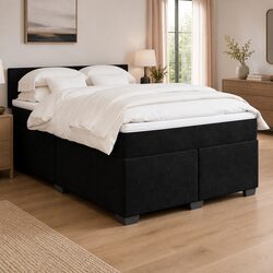 Double Box Spring Bed with Pocket Spring Mattress