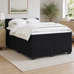 Double Box Spring Bed with Pocket Spring Mattress