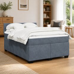 Queen Size Box Spring Bed with Pocket Spring Mattress