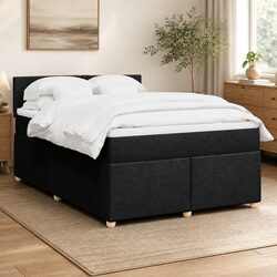 Queen Size Box Spring Bed with Pocket Spring Mattress