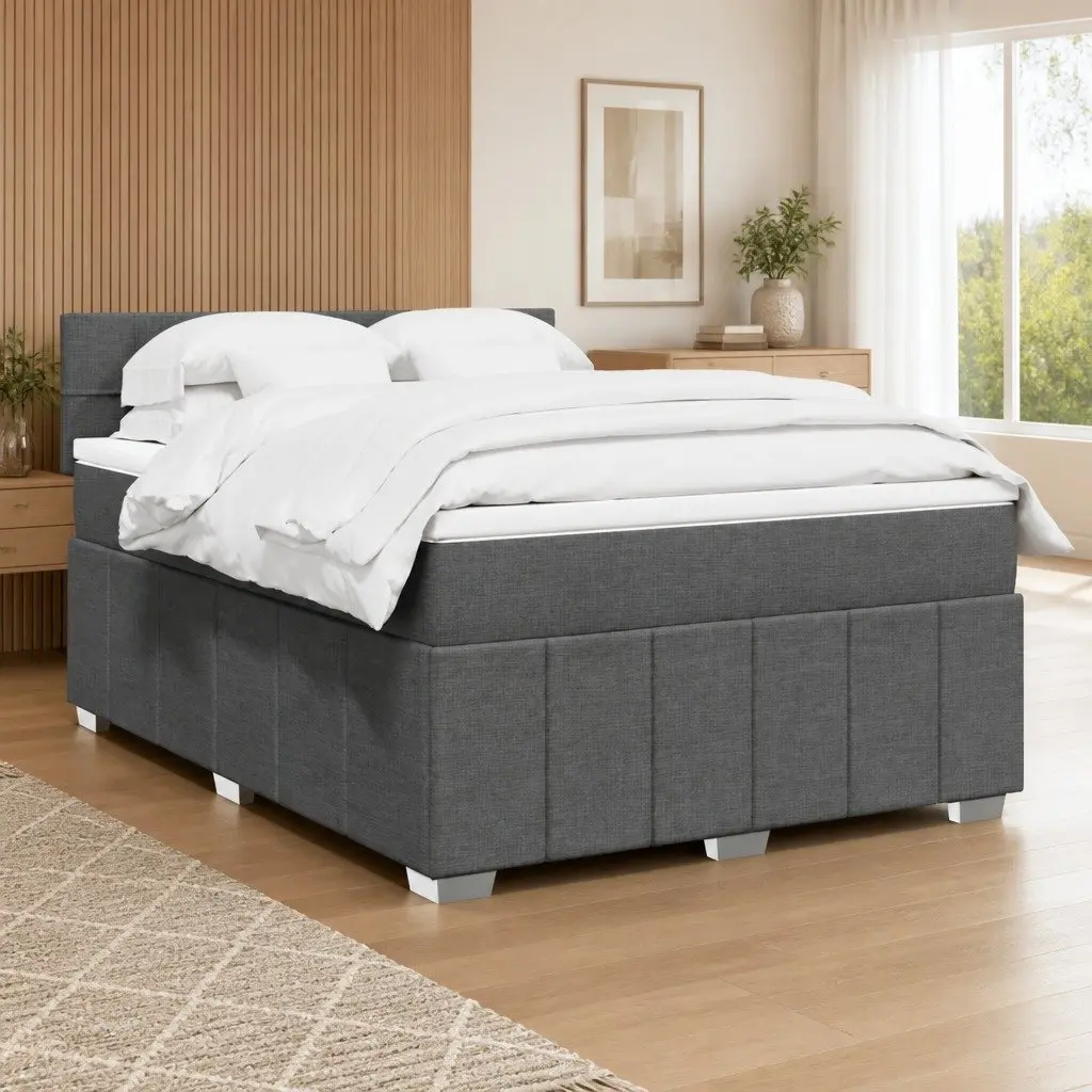 Double Box Spring Bed with Integrated Pocket Spring Mattress