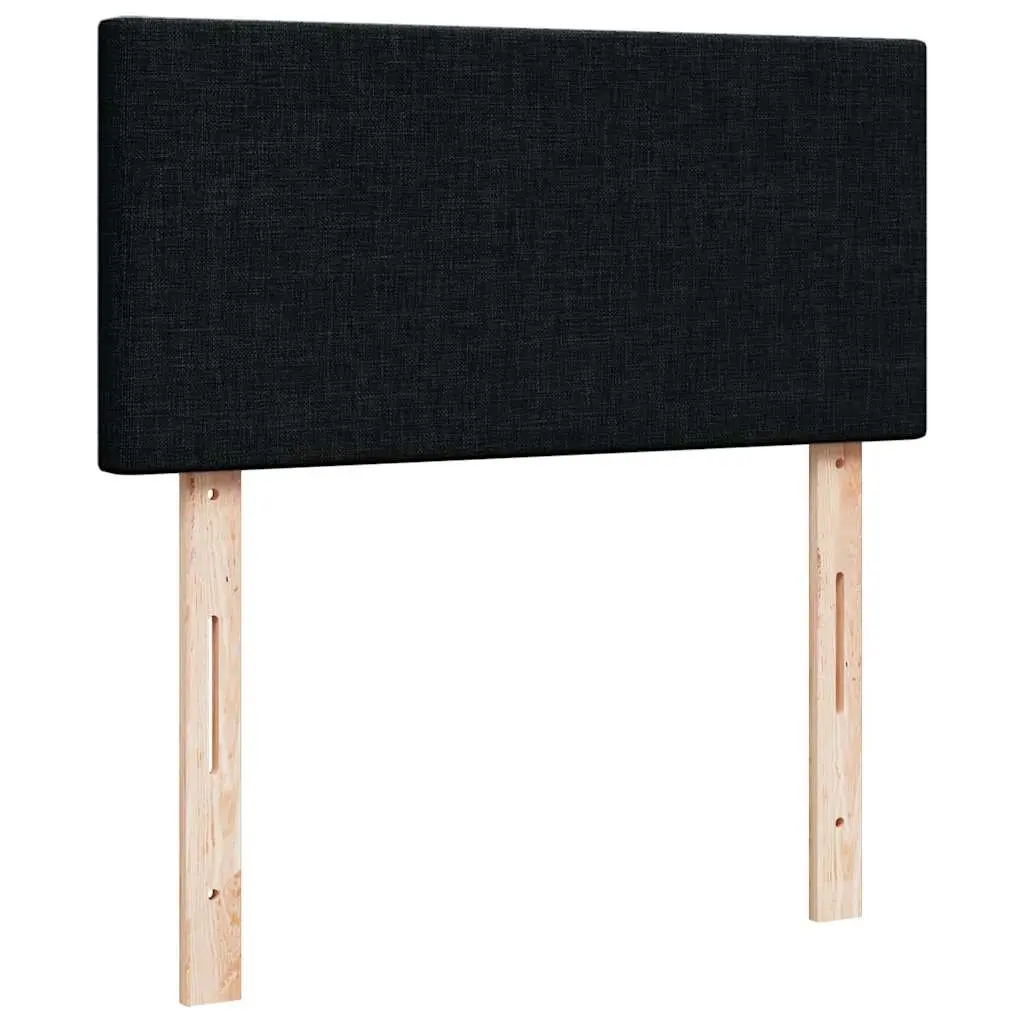 Box Spring Bed Pocket Mattress King Single Black Fabric Frame