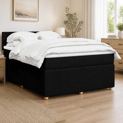 Double Bed with Pocket Spring Mattress and Fabric Frame