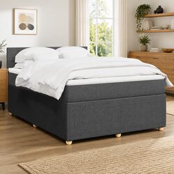 Chic Grey Double Bed with Pocket Sprung Mattress