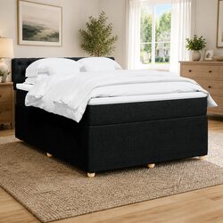 Double Bed with Box Spring and Pocket Spring Mattress