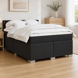 Double Box Spring Bed with Pocket Spring Mattress and LED Features