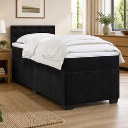 Elegant King Single Box Spring Bed with Pocket Spring Mattress