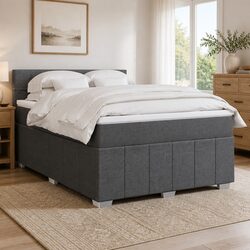Double Box Spring Bed with Pocket Spring Mattress