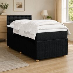 King Single Box Spring Bed with Pocket Spring and LED Lighting