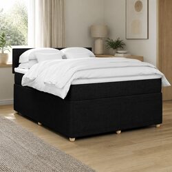 Queen Bed Frame with Pocket Mattress and LED Lighting