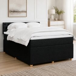 Stylish Queen Bed with Pocket Spring Mattress and LED Lights