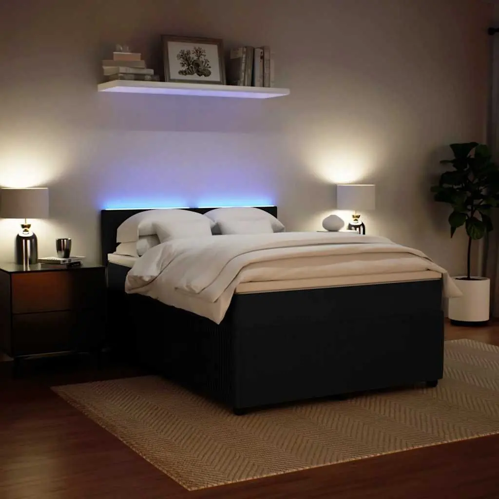 Box Spring Bed with Pocket Spring Mattress Grey Velvet
