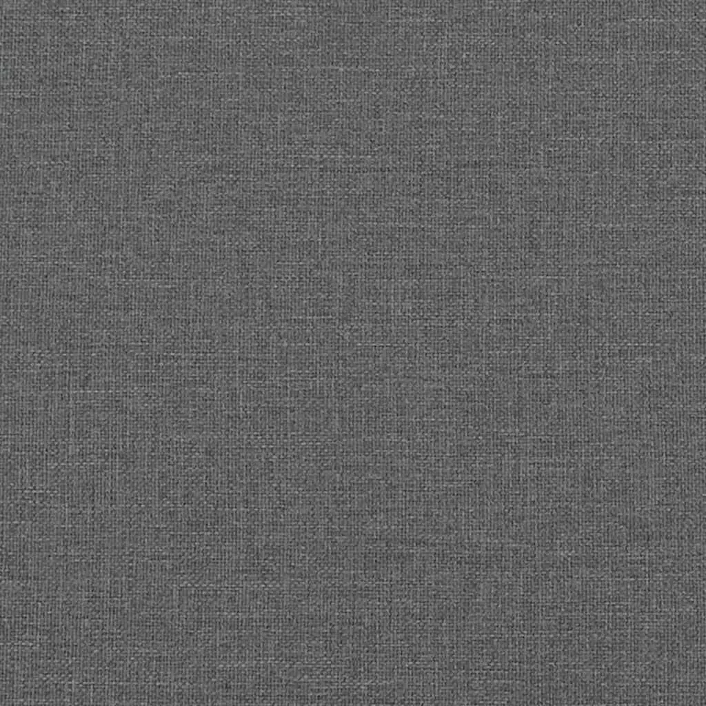 Queen Box Spring Bed with Height-Adjustable Headboard Dark Grey Pocket Spring Mattress