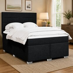 Queen Size Box Spring Bed with Pocket Spring Mattress