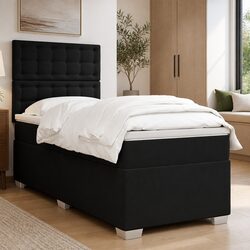 King Single Box Spring Bed with Adjustable Headboard and Mattress