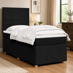 King Single Box Spring Bed with Adjustable Headboard & Mattress
