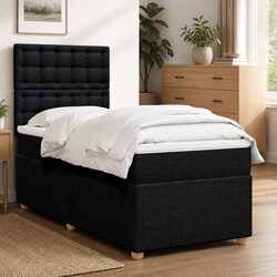 King Single Box Spring Bed with Pocket Mattress and Slatted Base