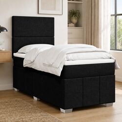 King Single Box Spring Bed with Adjustable Headboard