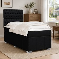 King Single Box Spring Bed with Adjustable Pocket Spring Mattress