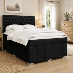 Double Box Spring Bed with Pocket Spring Mattress