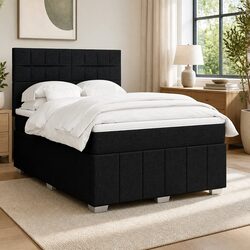 Queen Box Spring Bed Featuring Pocket Spring Mattress