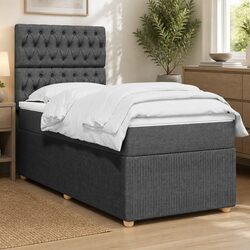 King Single Box Spring Bed with Pocket Spring Mattress