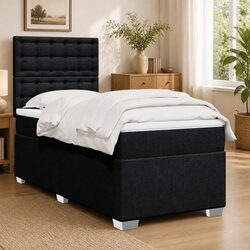 King Single Bed Frame with Adjustable Headboard and Mattress