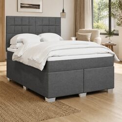 Stylish Queen Box Spring Bed with LED Lighting