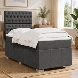 Box Spring Bed with Pocket Spring Mattress and LED Features