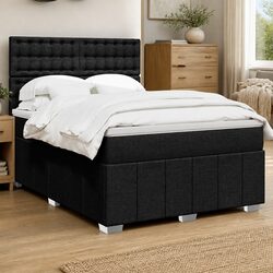Double Box Spring Bed with Adjustable Pocket Spring Mattress