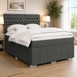 Queen Bed with Box Spring and Pocket Spring Mattress Features