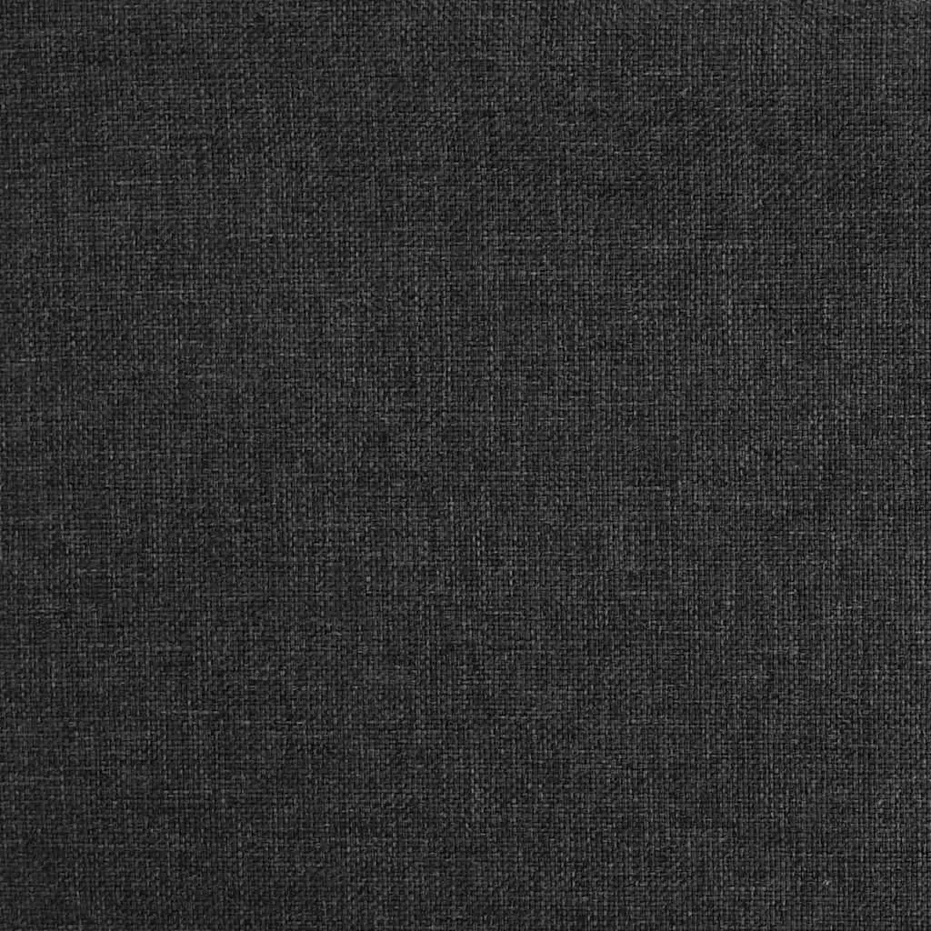 Rocking Chair Black Fabric Upholstered Armrest Living Room Lounge Seating