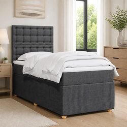 Box Spring Bed with Adjustable Headboard and Pocket Sprung Mattress