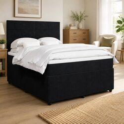 Double Bed with Pocket Spring Mattress and LED Lighting