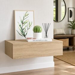 MDF Wall-Mounted Drawer Shelf with Floating Design