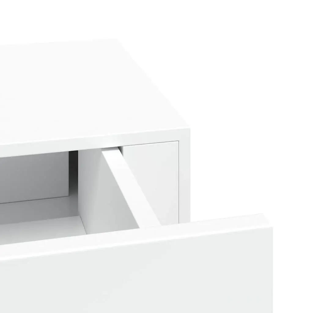 Wall-mounted Drawer Shelf Organizer Compact White 60x23.5x10cm