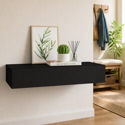 Wall-Mounted Drawer Shelf with Integrated Storage
