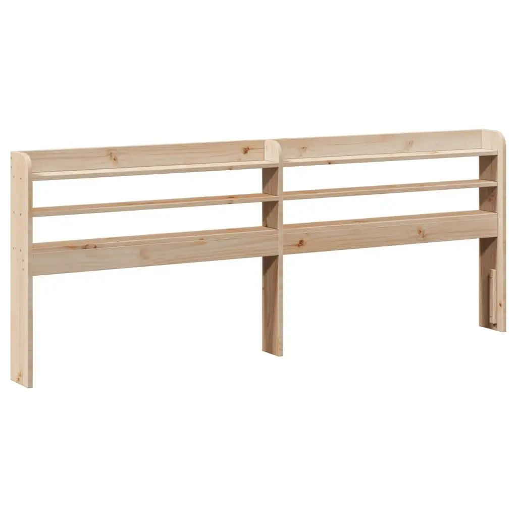 Solid Wood Bed Frame Comfort Slatted Base 135x190cm Brown
