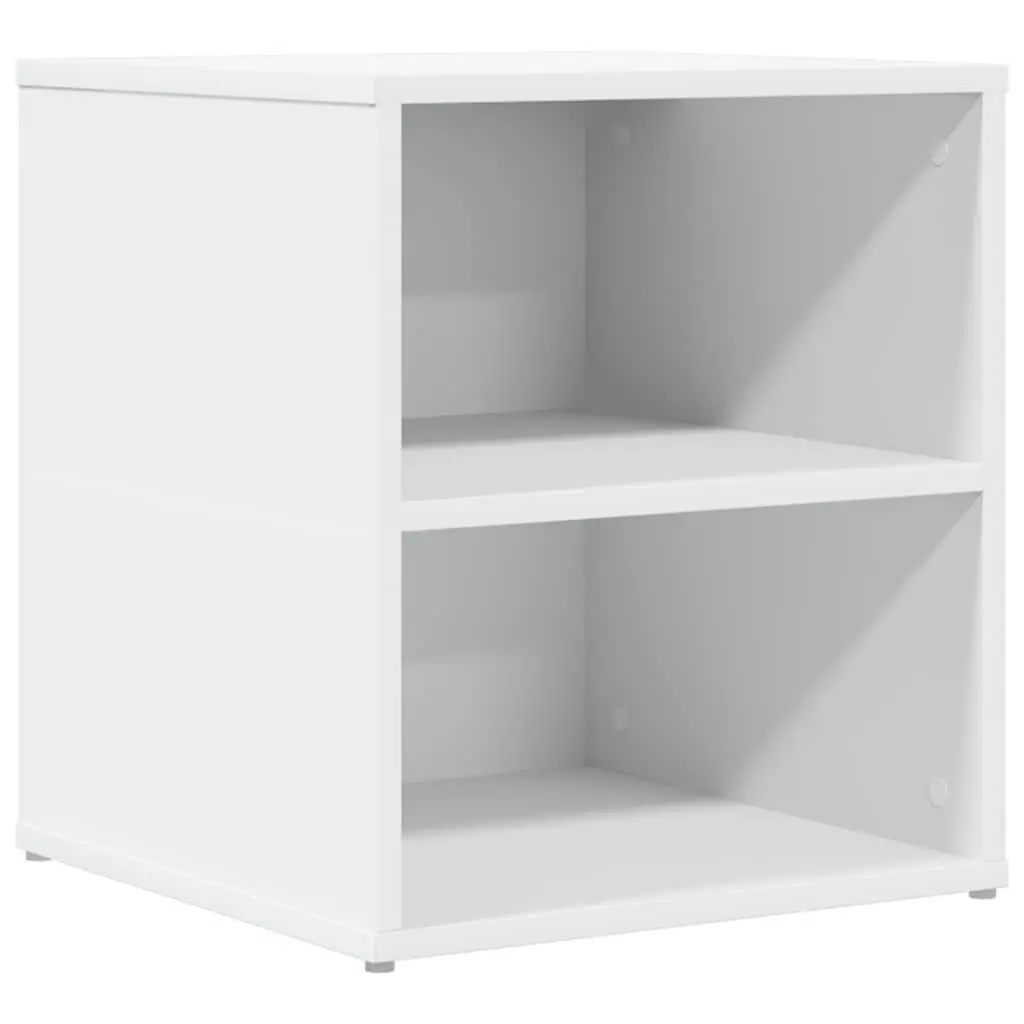 Corner Cabinet White Storage Furniture Engineered Wood Shelving Unit 160x40x45cm